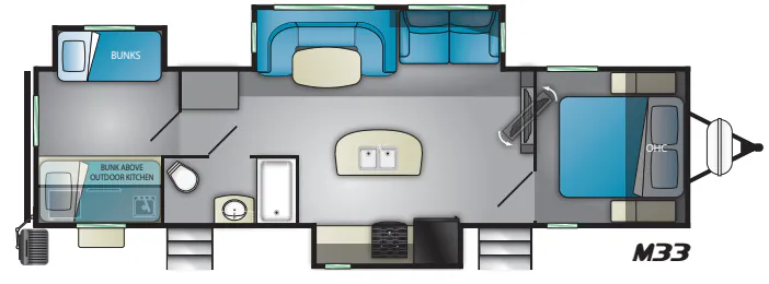 Heartland Mallard M33 floor plan