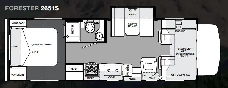 Forest River Forester 2651 S floor plan