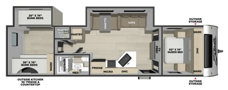 Coachmen Shasta I-5 5 532BEDS floor plan