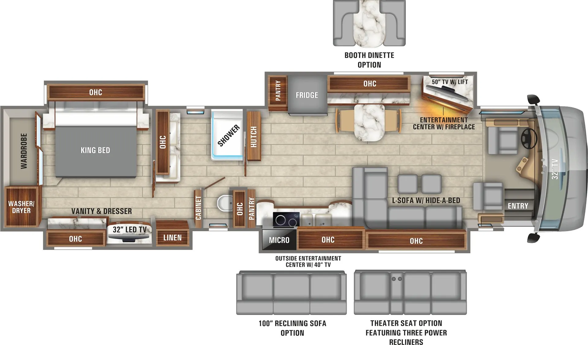 Entegra Coach Cornerstone 45Y floor plan