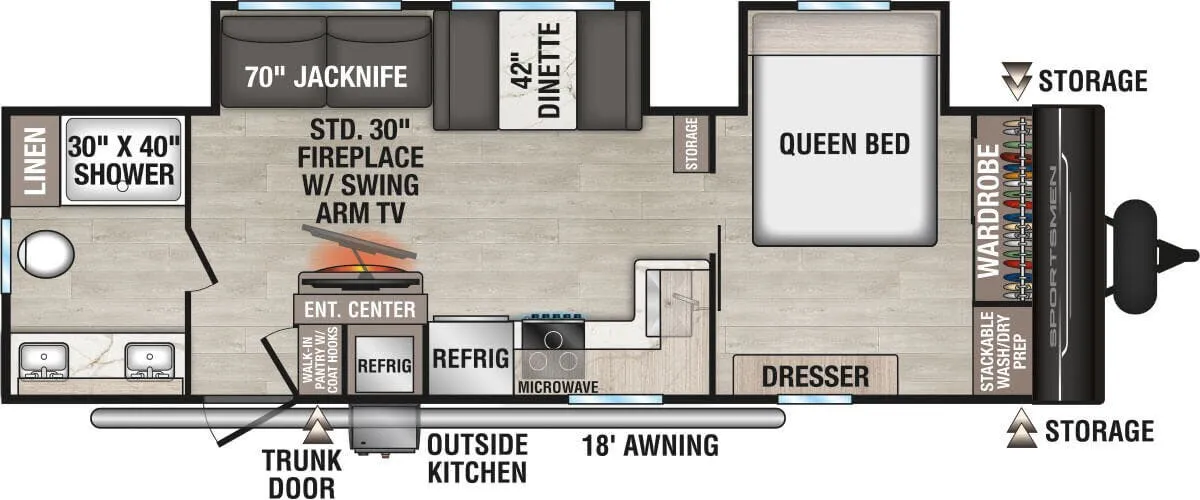K-Z Sportsmen SE 292RBKSE floor plan