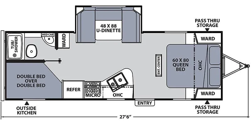 2017 Coachmen Apex 245BHS - Floor plan