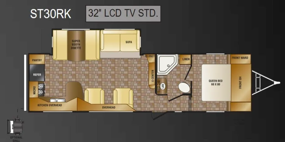 CrossRoads Sunset Trail ST30RK floor plan