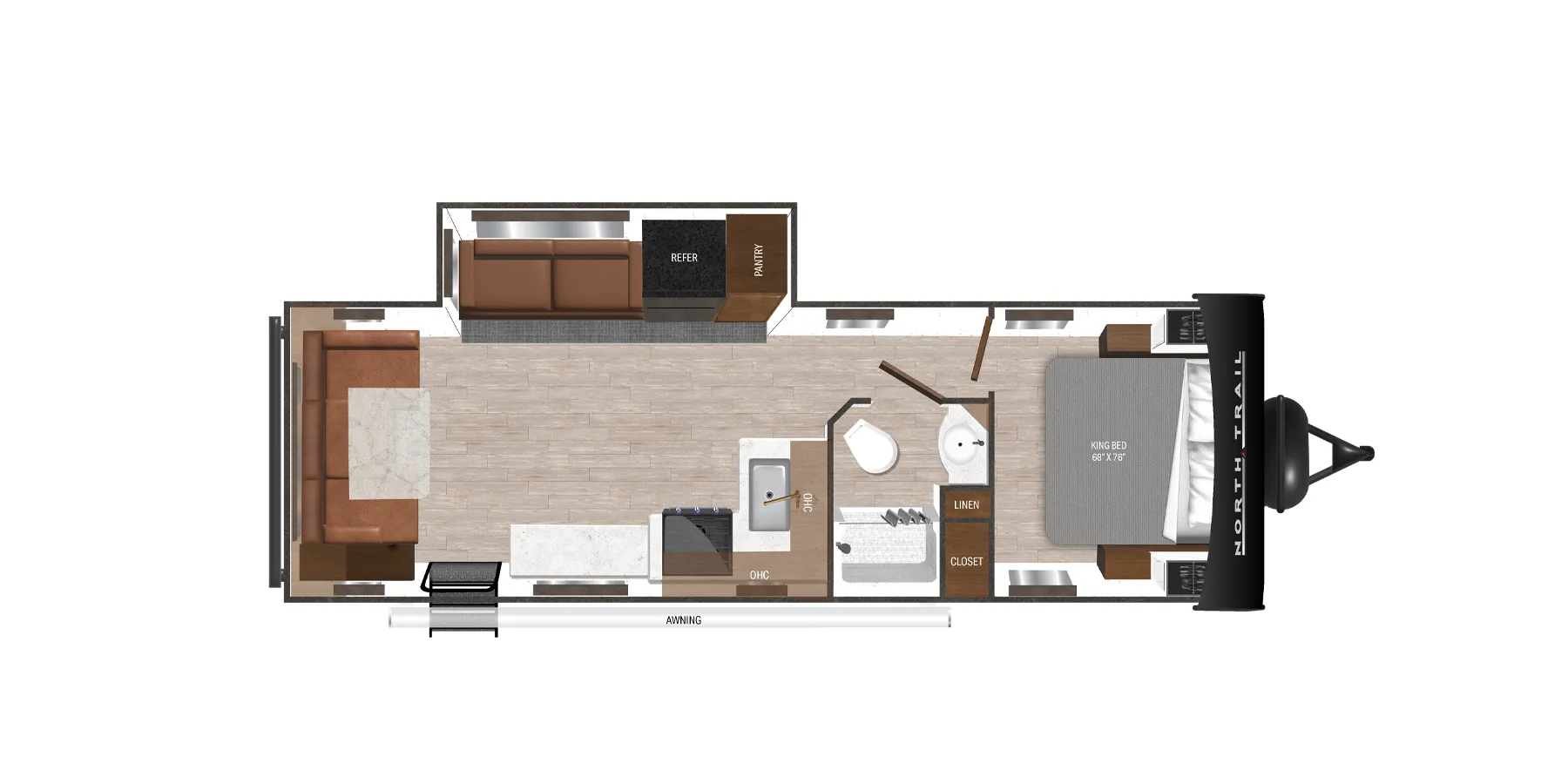 2025 Heartland North Trail 26RLX - Floor plan