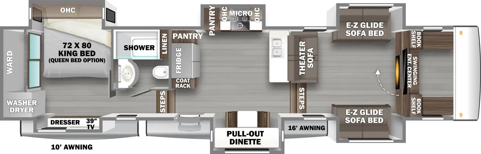 Forest River RiverStone 425FO floor plan
