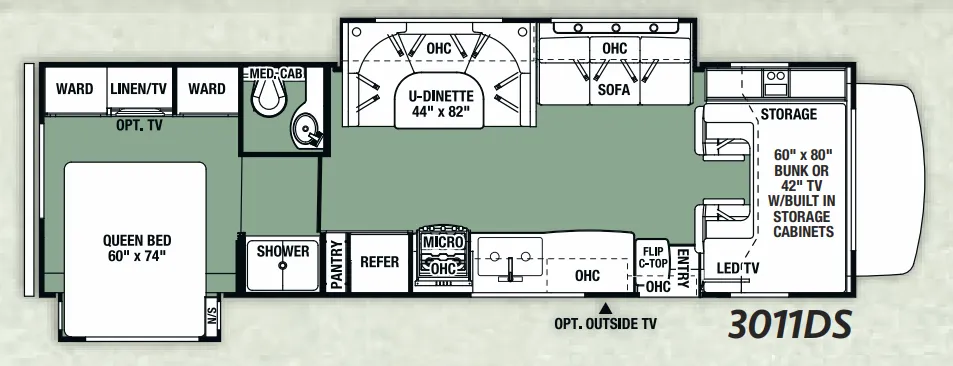 Forest River Forester 3011DS floor plan