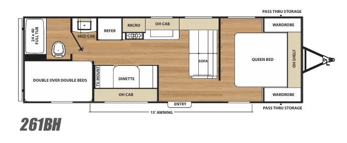 Coachmen Catalina SBX 261BH floor plan