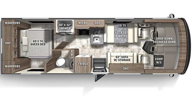 2025 Coachmen Pursuit 27XPS floor plan