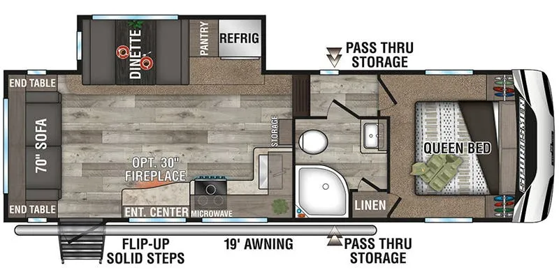 K-Z Sportsmen 251RL floor plan