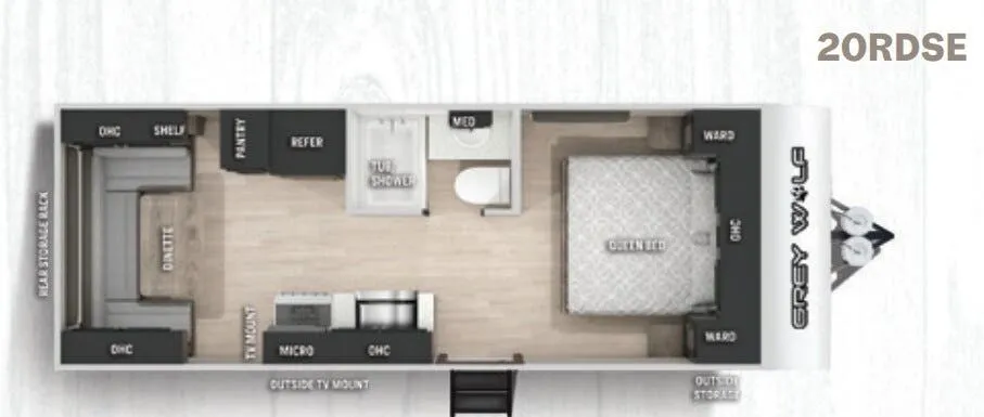 Forest River Cherokee Grey Wolf 20RDSE floor plan