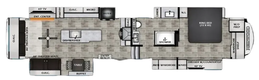 2025 CrossRoads Redwood 412GK floor plan