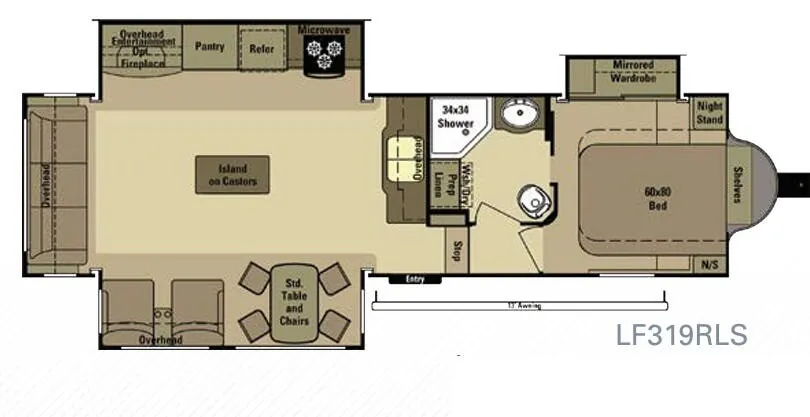 Highland Ridge Open Range Light LF319RLS floor plan
