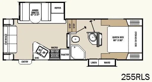 Coachmen Chaparral Lite 255RLS floor plan