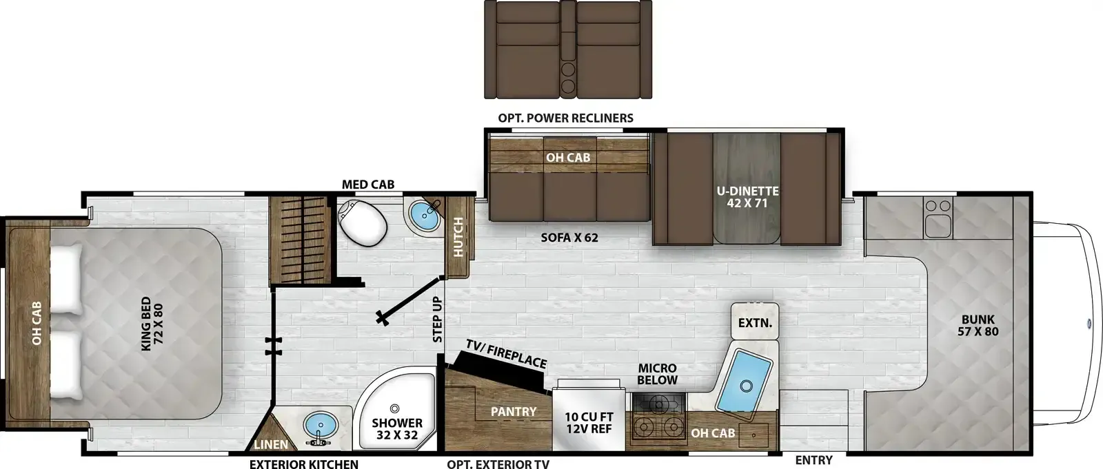 2027 Coachmen Leprechaun 300RS - Floor plan