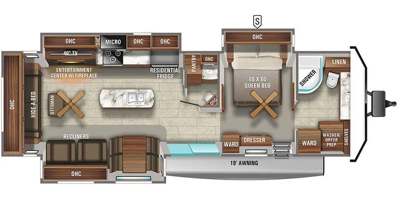 Jayco Jay Flight Bungalow 40FBTS floor plan