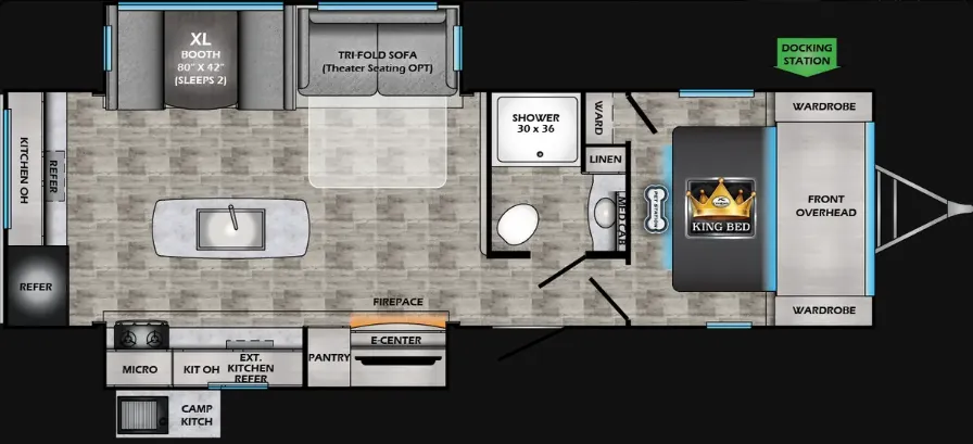 2021 CrossRoads Sunset Trail 285CK floor plan