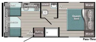 Gulf Stream Innsbruck Lite Super Lite 19RD floor plan