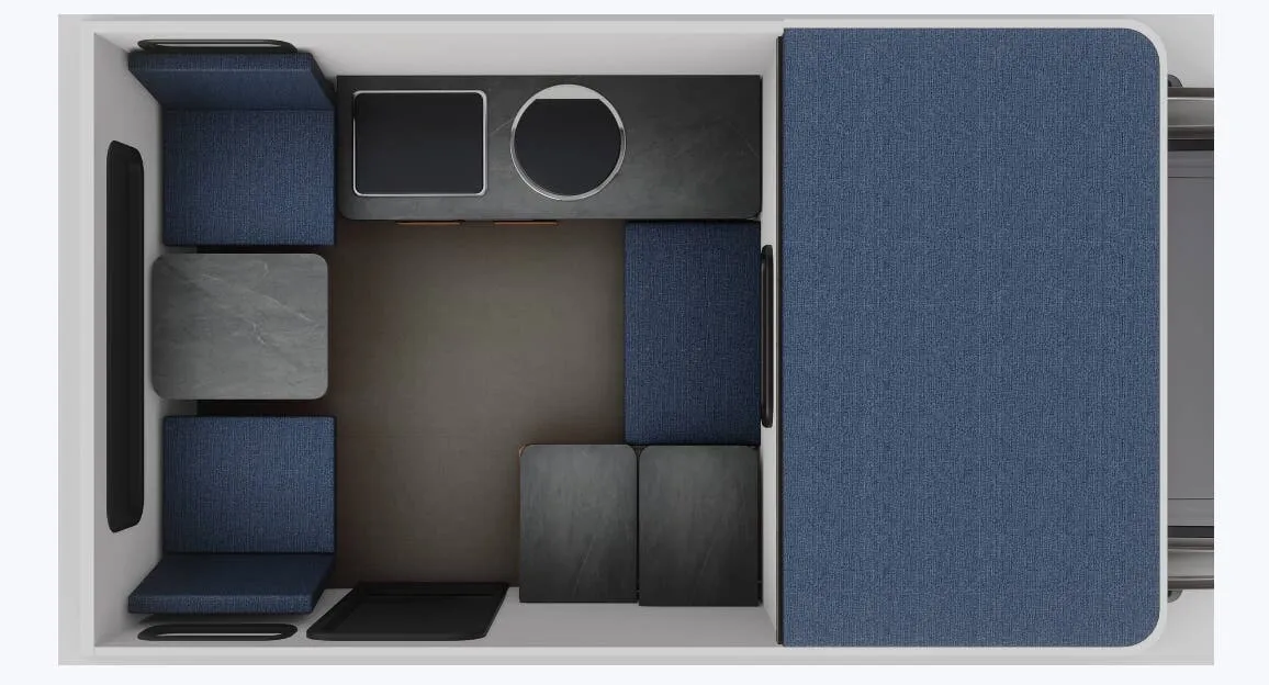 Four Wheel Camper Fleet FLATBED floor plan