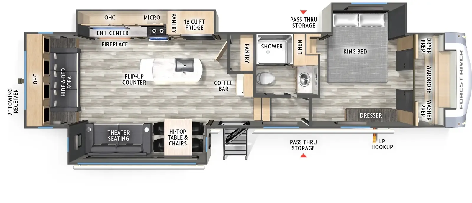 2026 Forest River Wildcat 32LIVE — floorplan