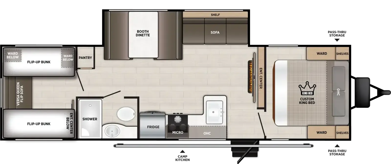 Forest River Wildwood X-Lite 28VBXL floor plan