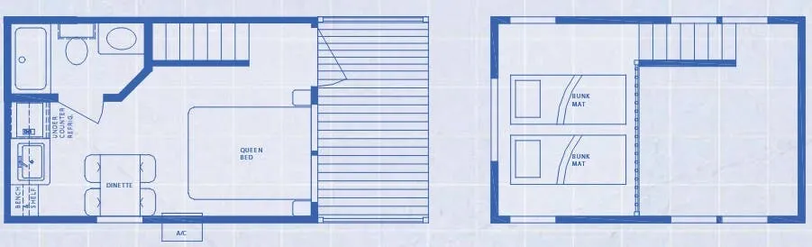 Canterbury RV Deluxe Cabins CC-17FPL floor plan