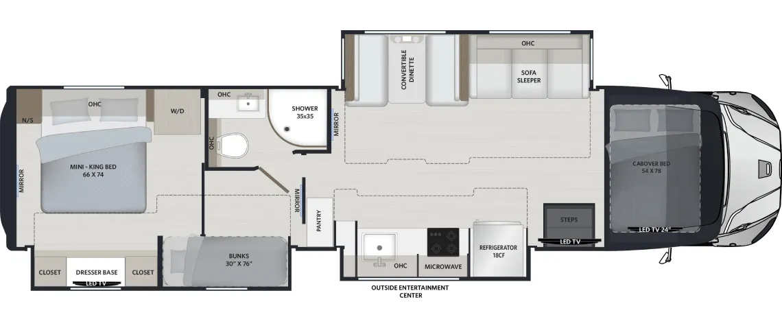 2027 Renegade RV Valencia 39BB - Floor plan