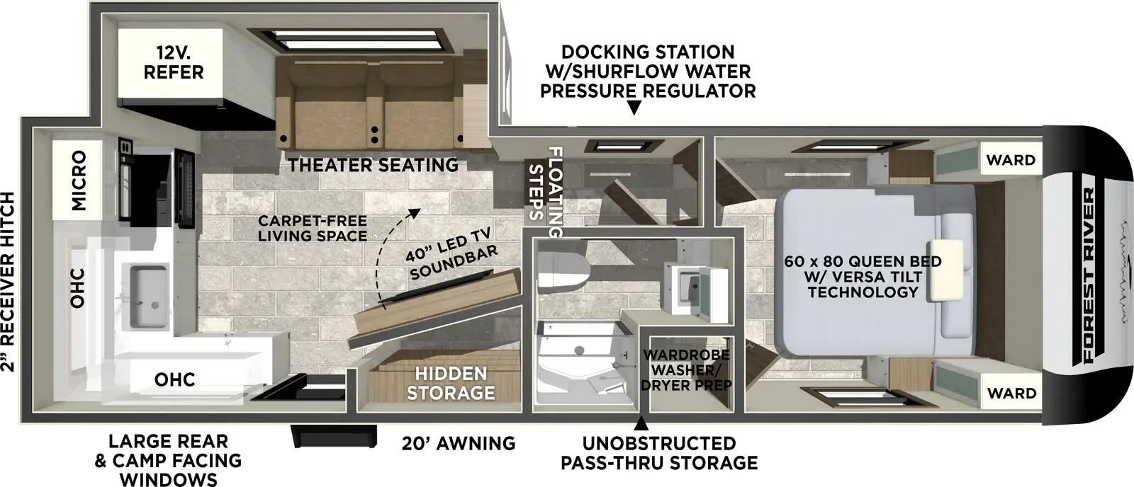 Forest River Impression 235RW floor plan