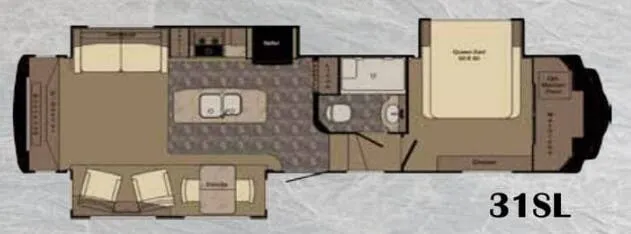 CrossRoads Redwood 31SL floor plan
