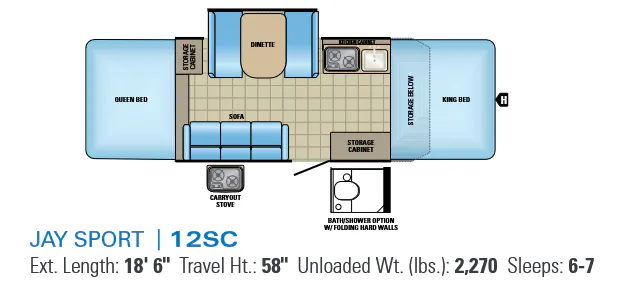 Jayco Jay Sport 12SC floor plan