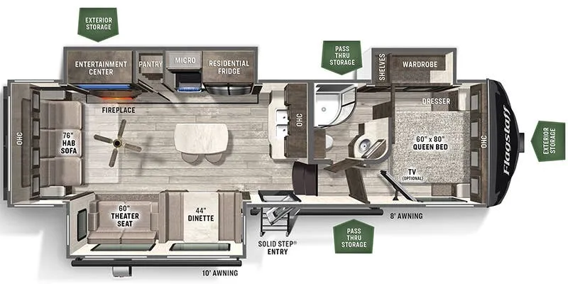 Forest River Flagstaff Super Lite 528IKRL floor plan