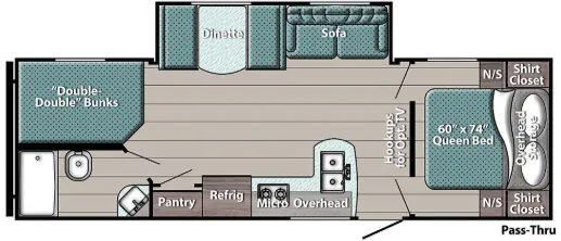 Gulf Stream Enlighten 27BHS floor plan