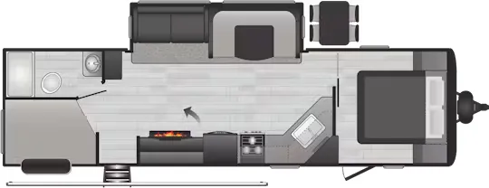 Keystone Hideout 29DFS floor plan