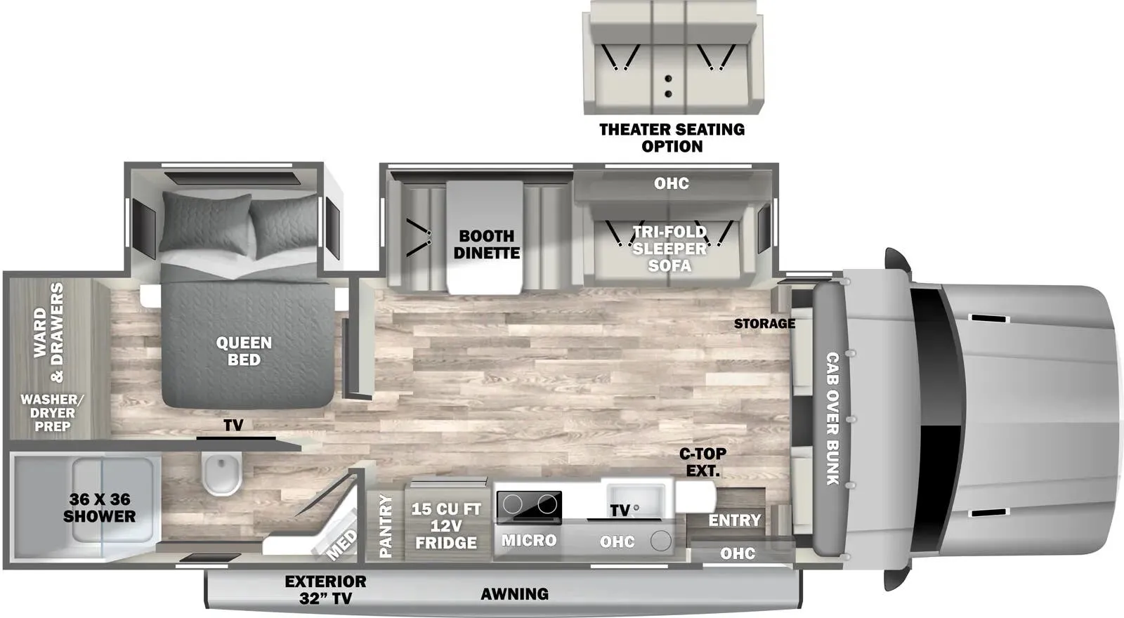 Dynamax Corp Isata 6 Series 6 SERIES 30FW floor plan