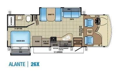 Jayco Alante 26X floor plan