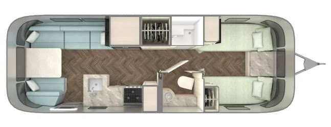 2026 Airstream International 27FB - Floor plan