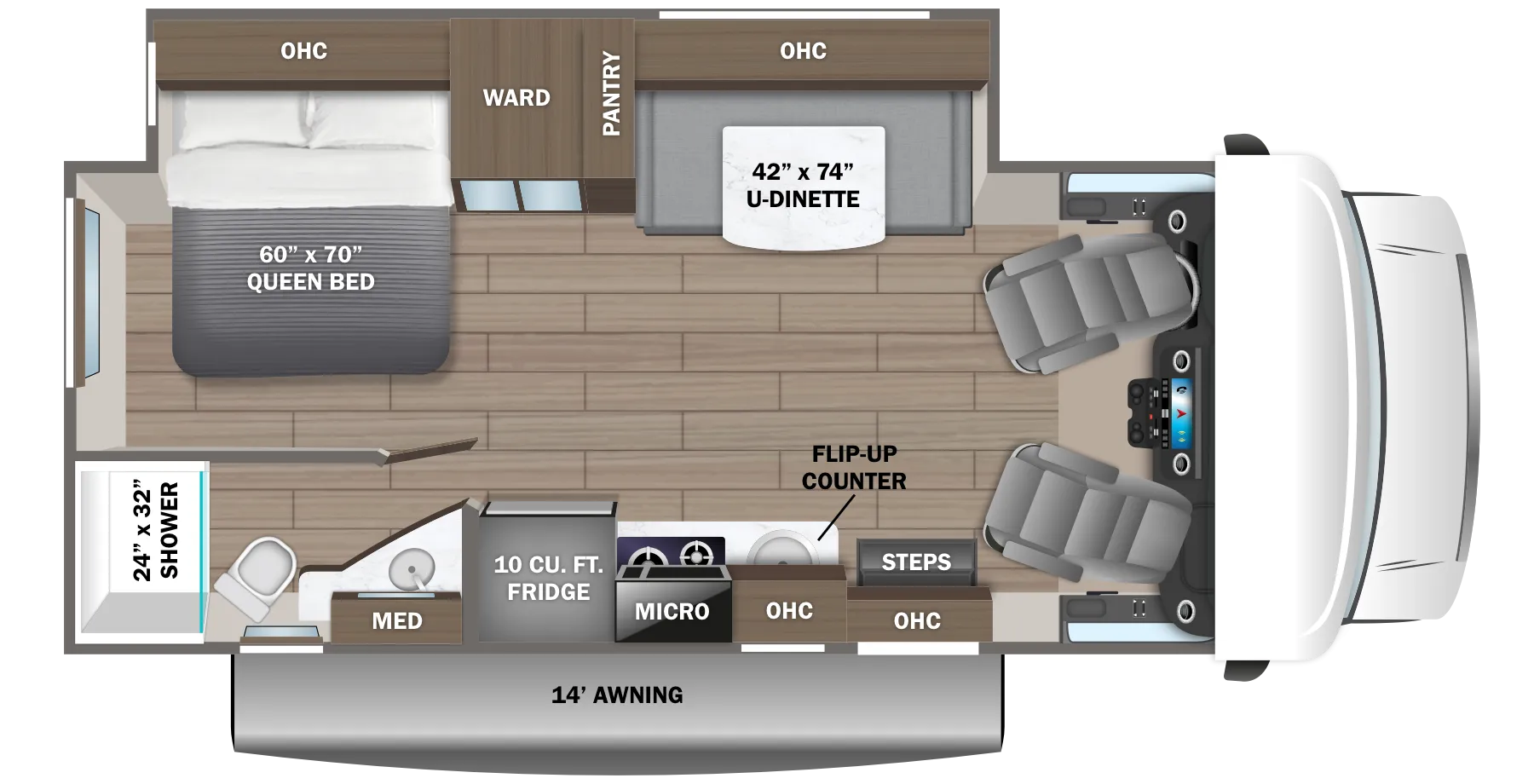 2024 Jayco Melbourne 24L - Floor plan