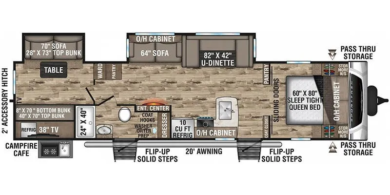 Venture RV SportTrek ST332VBH floor plan