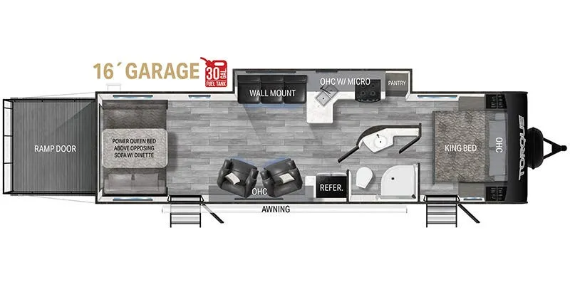 Heartland Torque TQ T285 floor plan