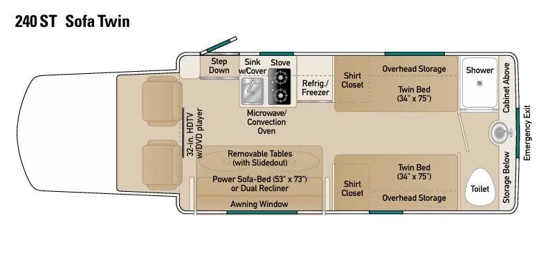 Coach House Platinum II 240 ST floor plan