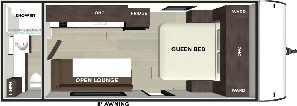 2026 Forest River EVO 164FBLE floor plan