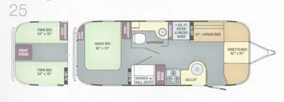 Airstream International Serenity 25 floor plan