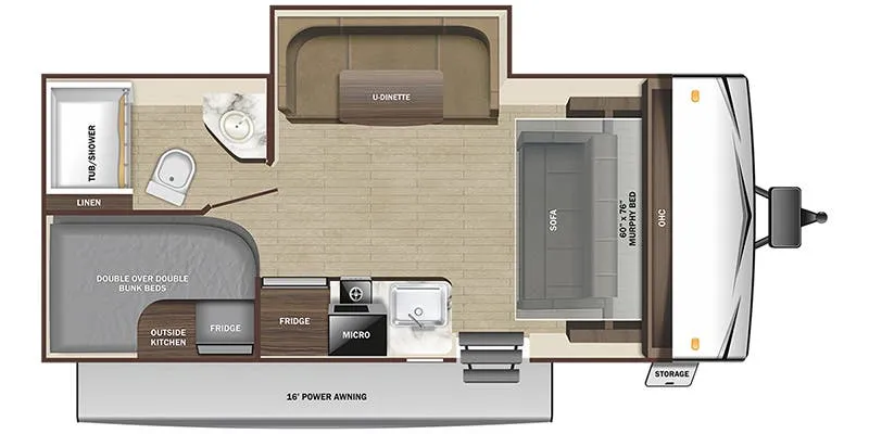 Highland Ridge Open Range Conventional 188BHSW floor plan