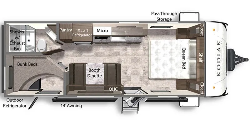 2024 Dutchmen Kodiak SE 22SBH floor plan