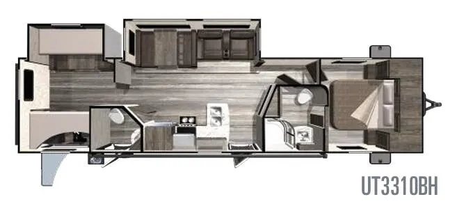 Highland Ridge Open Range Ultra Lite UT3310BH floor plan