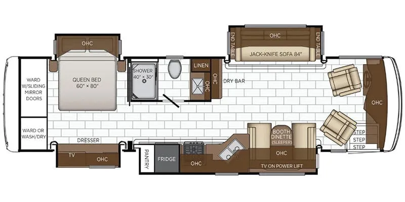 Newmar Kountry Star 3418 floor plan
