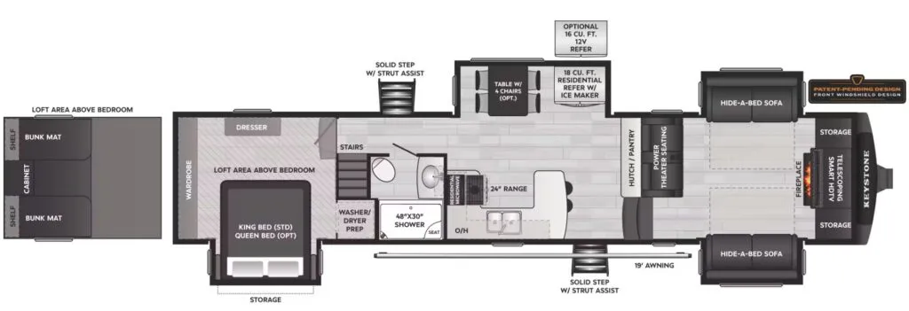2026 Keystone Montana High Country 377FL floor plan
