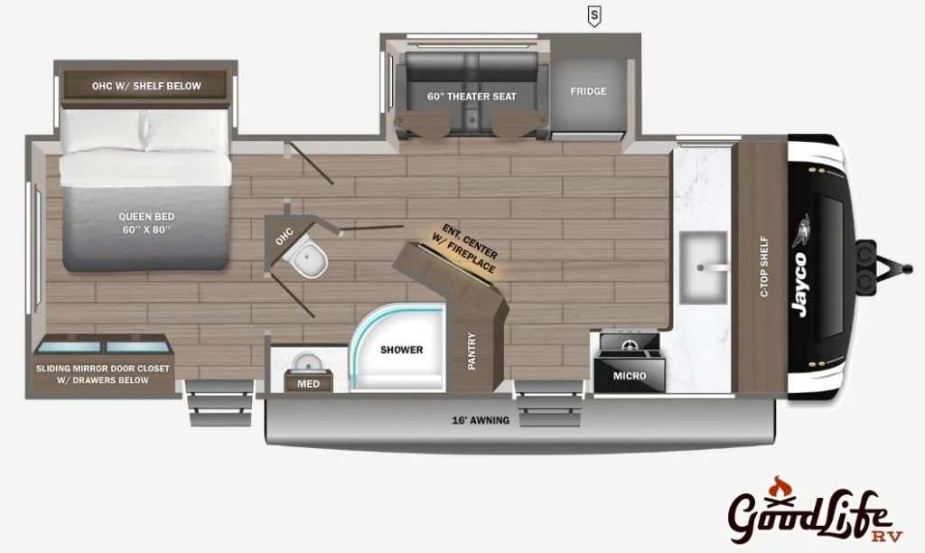 2026 Jayco Jay Feather 24FK floor plan