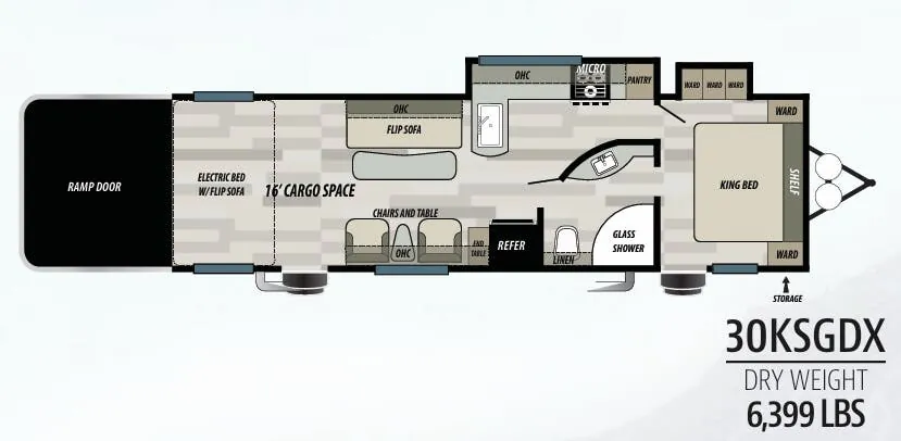 Forest River Shockwave 30KSGDX floor plan