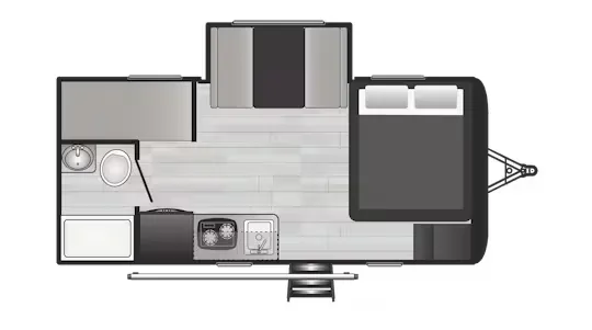 Keystone Hideout 176BH floor plan