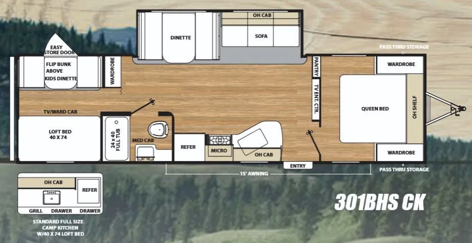Coachmen Catalina SBX 301BHSCK floor plan